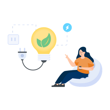 Energía renovable  Ilustración