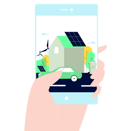 Energía renovable  Ilustración