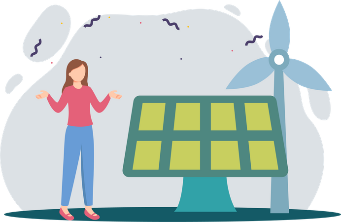Energía renovable  Ilustración