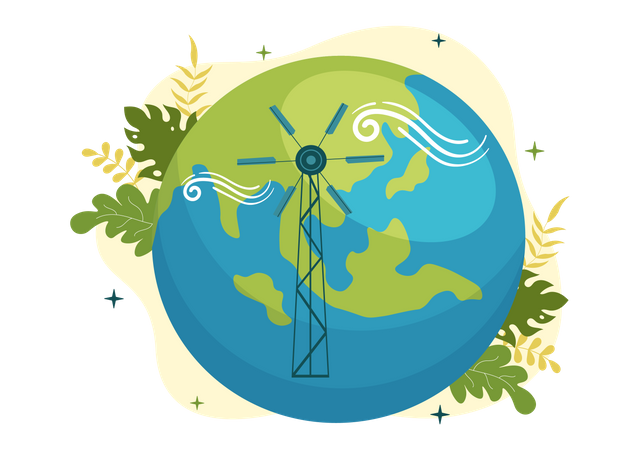 Energía renovable  Ilustración