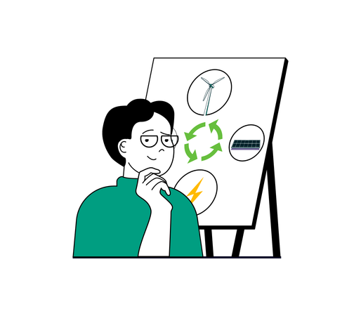 Energía renovable  Ilustración