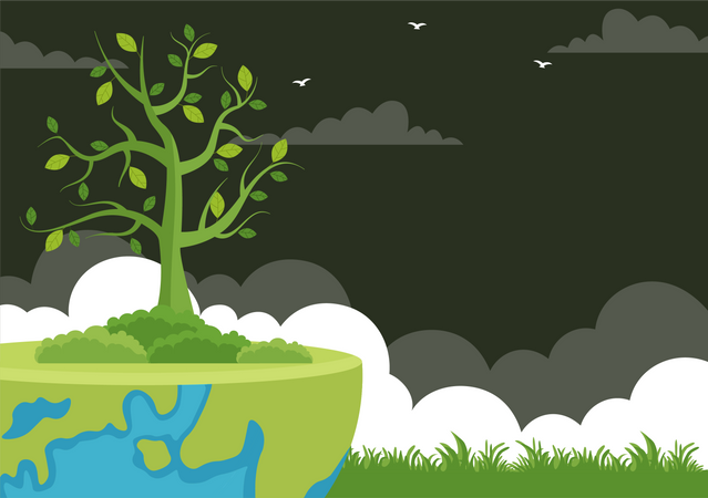 Energía renovable  Ilustración