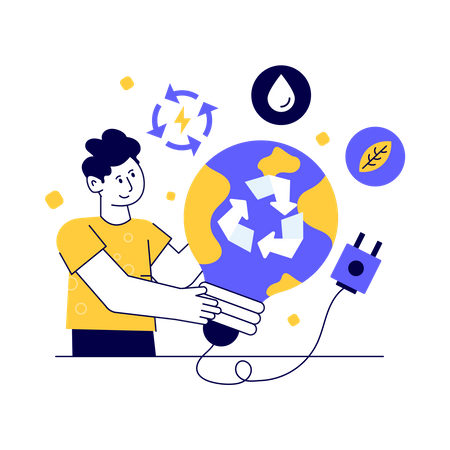 Energía renovable  Ilustración