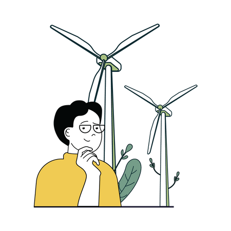 Energía renovable  Ilustración