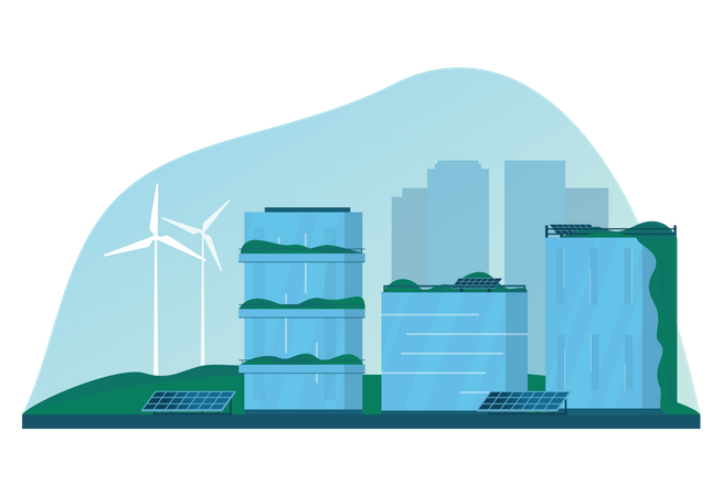 Energía renovable  Ilustración