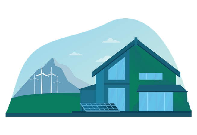Energía renovable  Ilustración