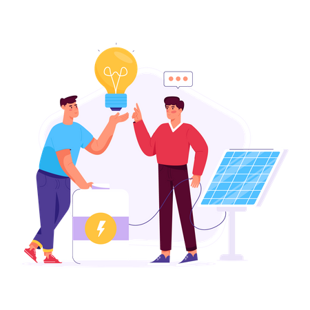 Energía renovable  Ilustración
