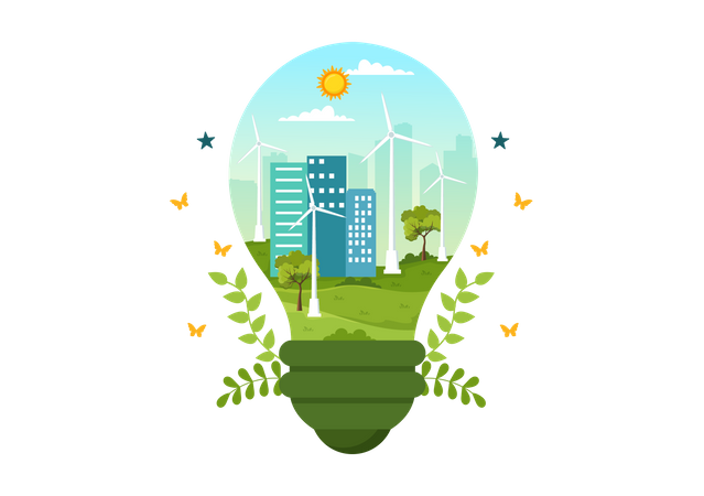 Energía renovable  Ilustración