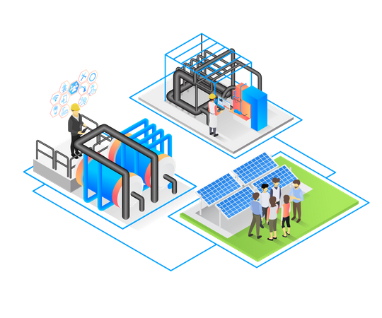 Energía solar  Ilustración