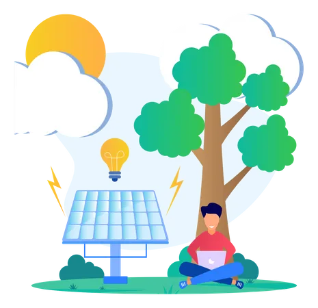 Energia Sustentável  Ilustração