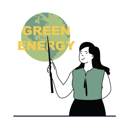 Energia verde  Ilustração