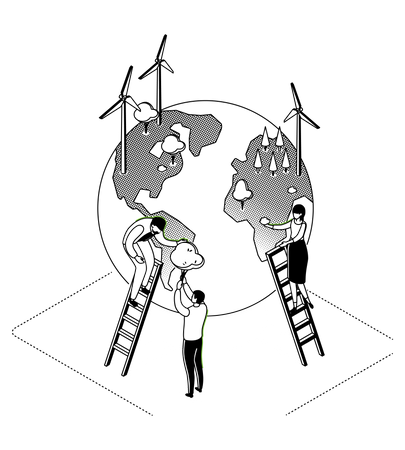 Energía verde  Ilustración