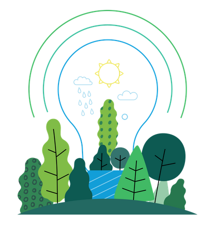 Energía verde  Ilustración