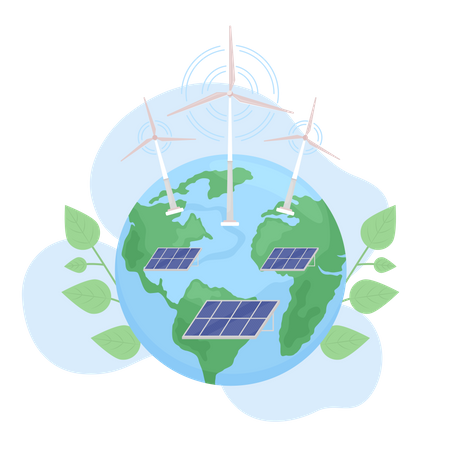 Energía verde  Ilustración