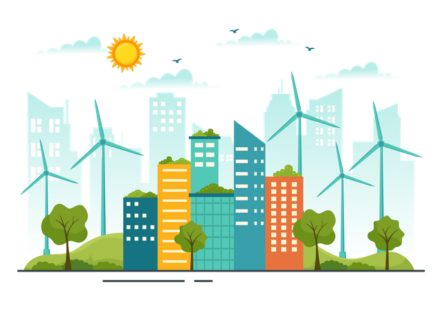 Energía verde  Ilustración