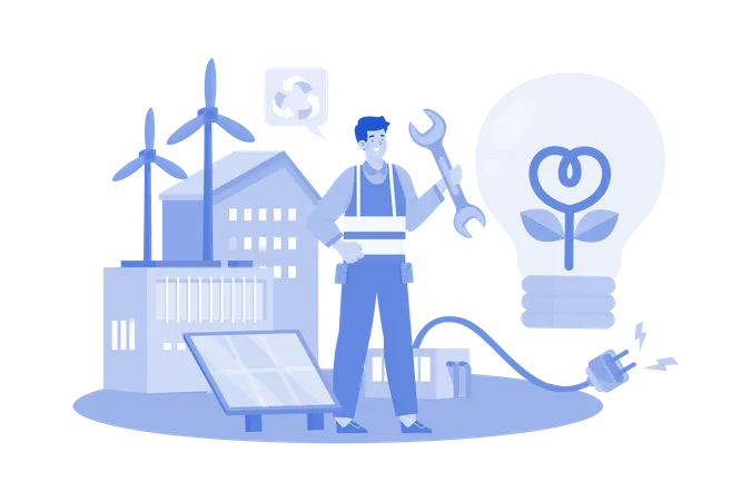 L'énergie durable  Illustration