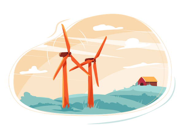 L'énergie éolienne  Illustration