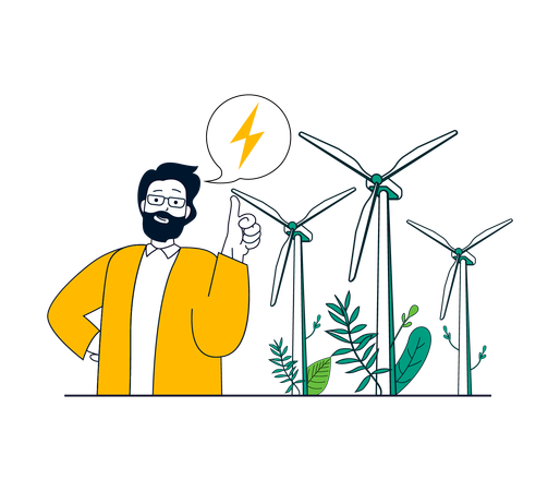 Énergie éolienne  Illustration