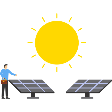 Énergie alternative renouvelable  Illustration