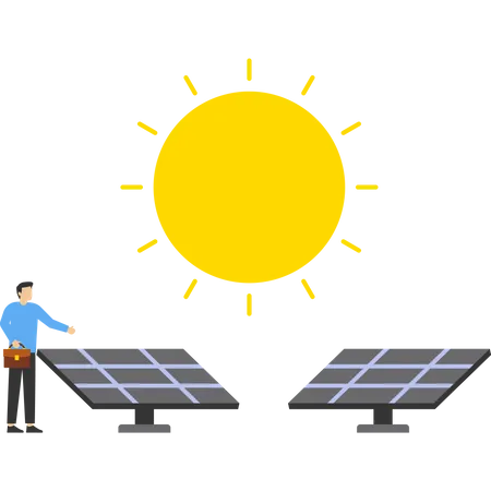 Énergie alternative renouvelable  Illustration