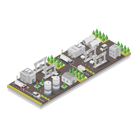 Énergie hydrogène verte et durable  Illustration