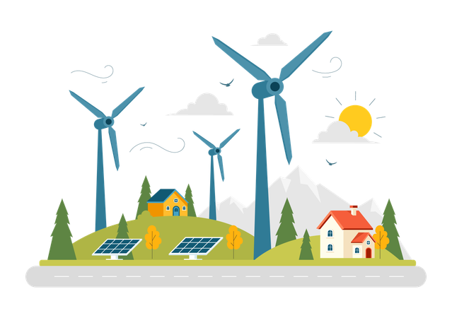 Energiegenerator  Illustration