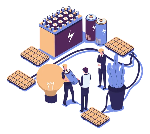 Energiespeicher  Illustration