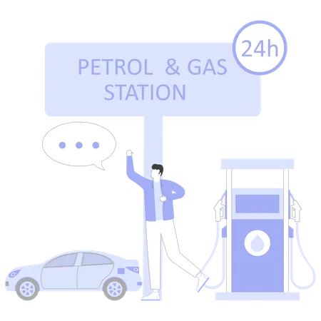 Energie tanken  Illustration