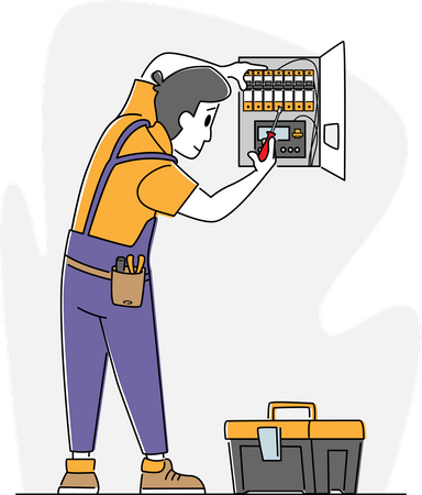 Energy and Electrical Safety Signaling System  Illustration