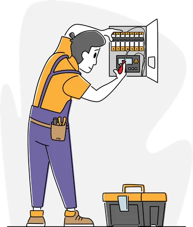 Energy and Electrical Safety Signaling System  Illustration