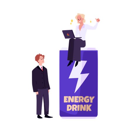 Energy drink promotion  Illustration