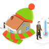 house insulation illustrations