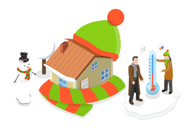 Energy Efficient House  Illustration