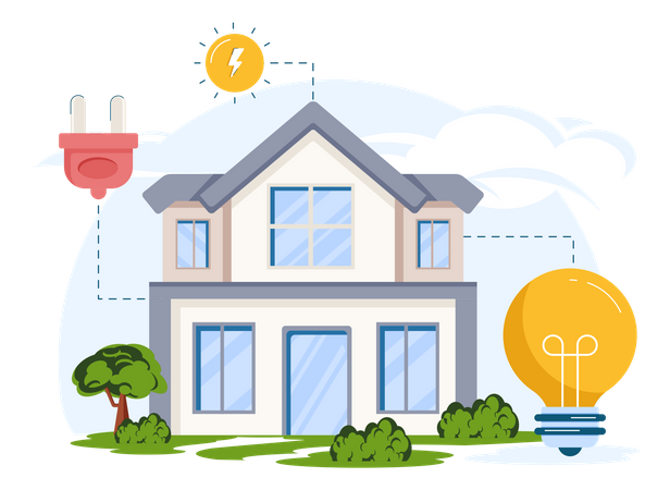 Energy Home  Illustration