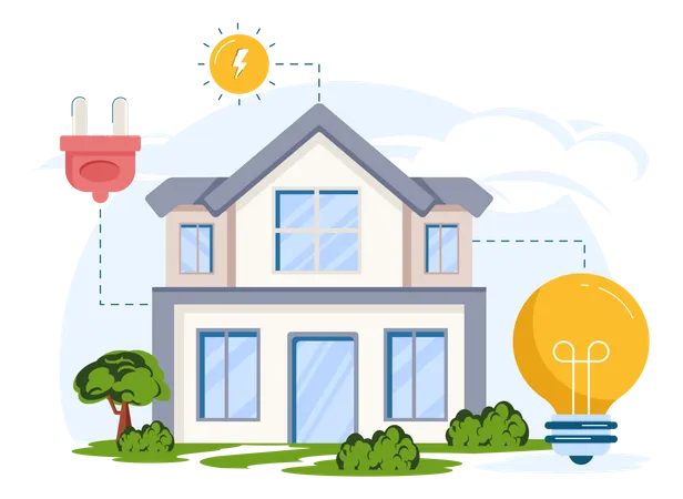 Energy Home  Illustration