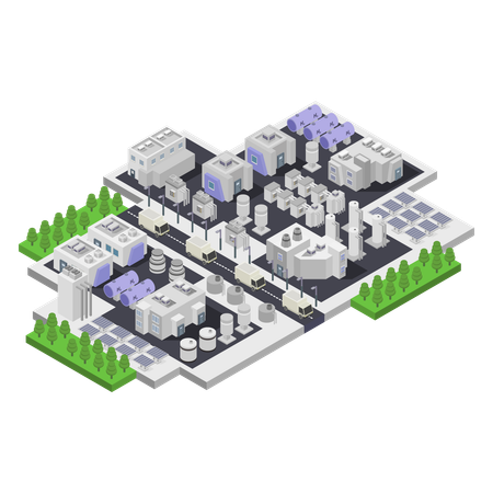 Energy power plant  Illustration