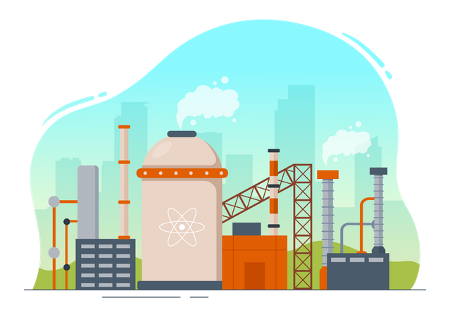 Energy producing plant  Illustration