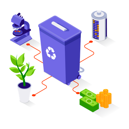 Energy recycling Illustration