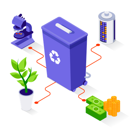 Energy recycling  Illustration