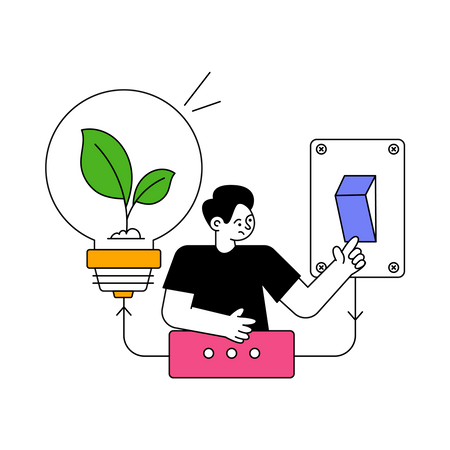 Energy saving Illustration