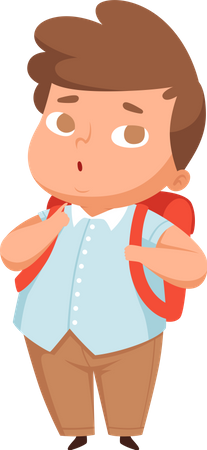 Enfant en surpoids  Illustration
