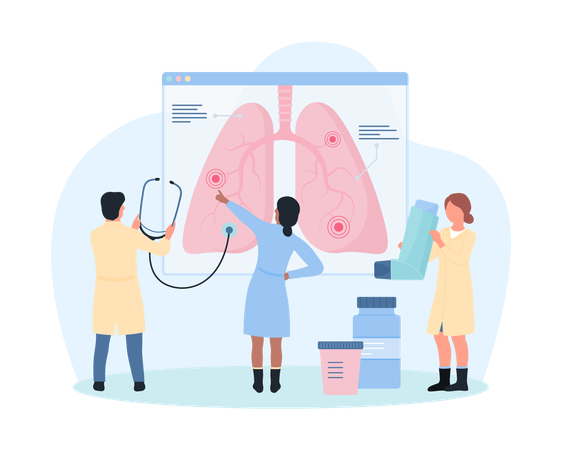 Enfermedad pulmonar  Illustration