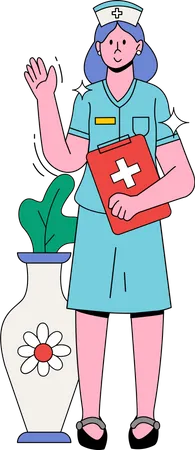 Enfermera  Ilustración