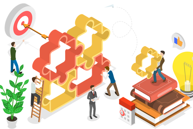 Engagement der Mitarbeiter  Illustration