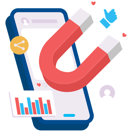 Engagement Magnet  Illustration