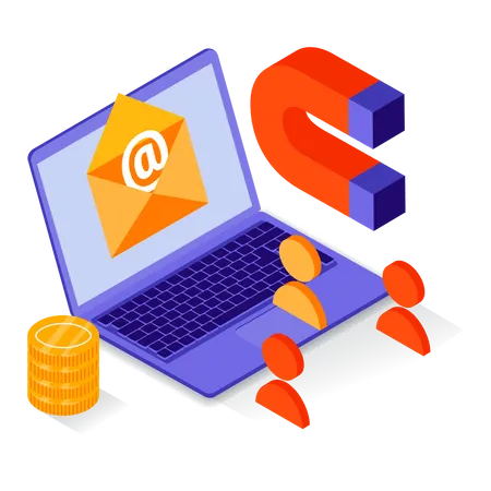 Engagement des utilisateurs par e-mail  Illustration