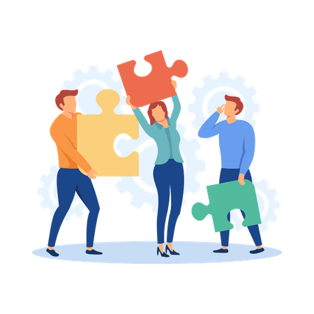 Engagiertes Team  Illustration