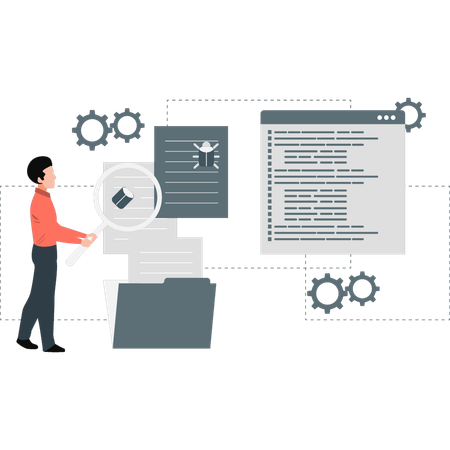 Engenheiro desenvolve programação para proteção contra vírus de computador  Ilustração