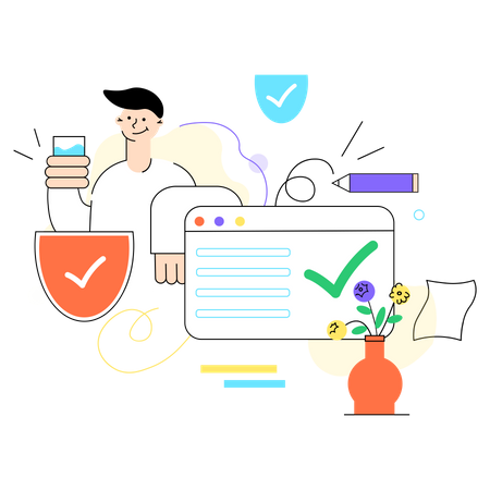 Engineer approved website  Illustration