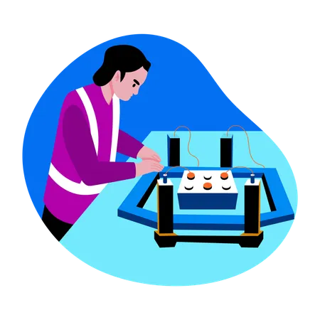 Engineer developing  Illustration